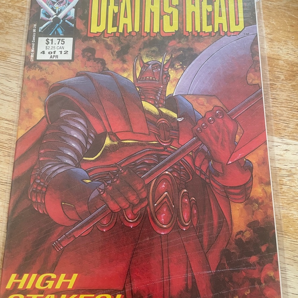 Vintage 1993 Marvel The Incomplete Death’s Head Comic Book